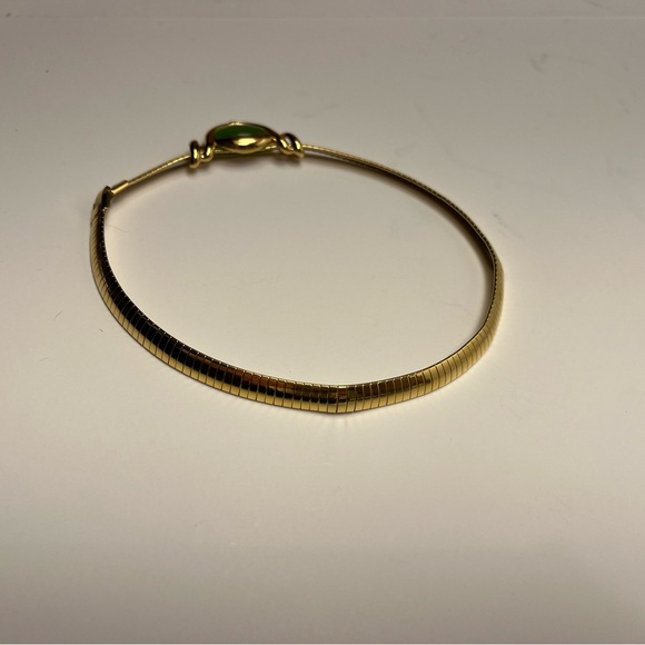 Vintage Premier Design Cabochon Multicolored 5 Stone Gold Tone Necklace - Picture 4 of 4